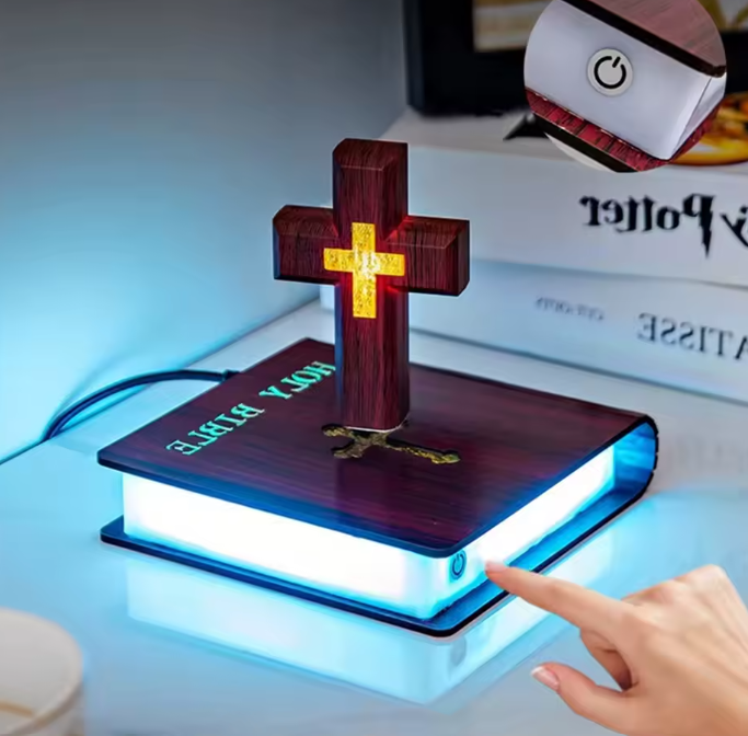 Levitating Cross Lamp