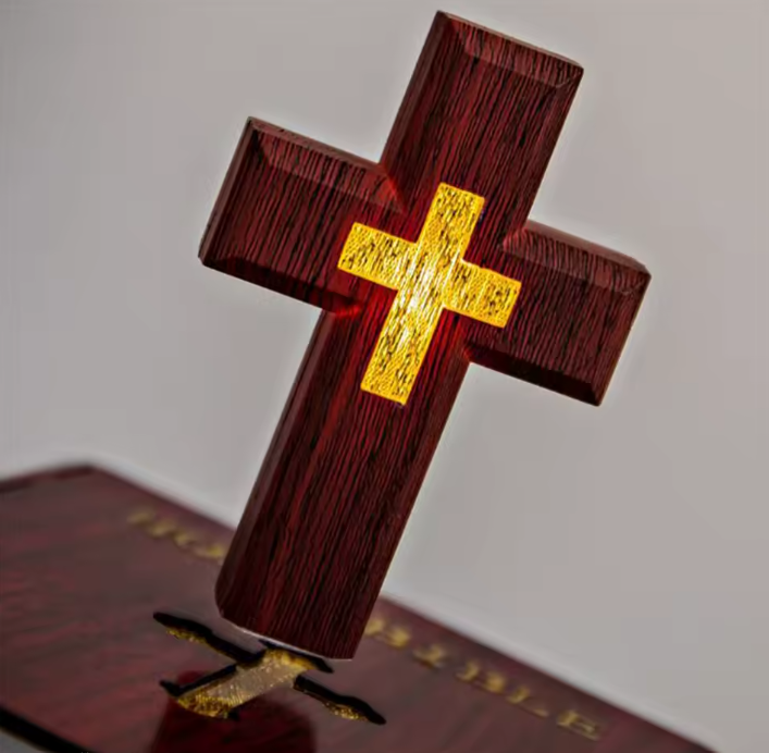 Levitating Cross Lamp