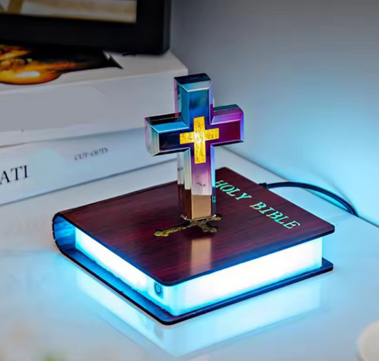 Levitating Cross Lamp